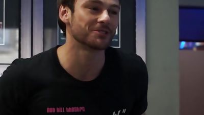 Two horny guys blowing each others dicks through glory hole, Big Cock, Blowjob, Gloryhole, Gay, Falcon Studios