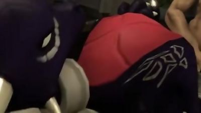 Cynder from Spyro has sex with a Human, Gay, HD Porn