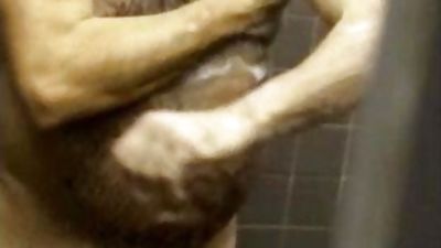 hairy daddy takes a shower, Hairy, Gay, Bears