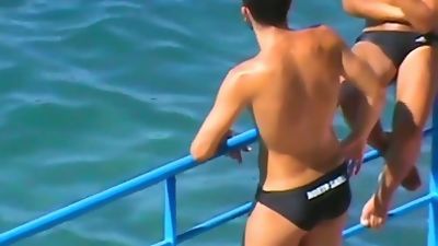 Skimpy speedos italians Alexx 02of06, Bikini, Outdoor, Hunks