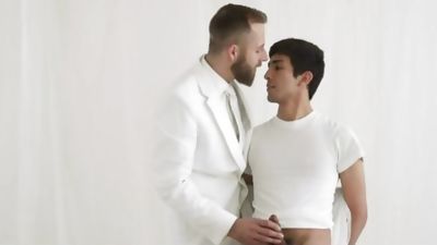 MissionaryBoyz - Prude Missionary Boy Sucks Cock To Prove His Worth, Blowjob, Brunette, Masturbating