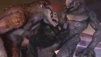 ALIEN GANG BANG (GAY FURRY YIFF) {SFM MONSTER PORN}, Fetish, Gay, Gangbang, HD Porn