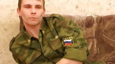 RUSSIAN ARMY 16, Big Cock, Brunette, Masturbating, Gay, Russian