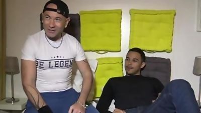 Appolo SANCHEZ fucked barebakc by Stepdaddy from paris, Blowjob, Brunette, Hardcore