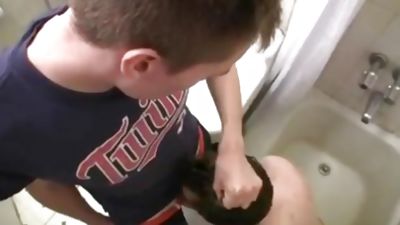 Fuck in the shwer, Ass, Handjob, Ass Licking, Ball Licking