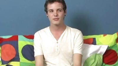 Interviewed twink unloads his cum during masturbation, Casting, Masturbating, Solo, Boy Crush