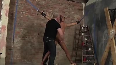 CBT twink jerked off by merciless master Sebastian, Blowjob, Cumshot, Fetish, Boy Napped