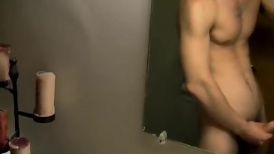 Young hottie with big cock films himself masturbating, Big Cock, Cumshot, POV, Zack Randall