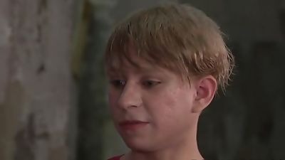 Young sub twink Daniel Hausser tied up in BDSM dungeon, Handjob, Old And Young, Gay, Boy Napped, Daniel Hausser