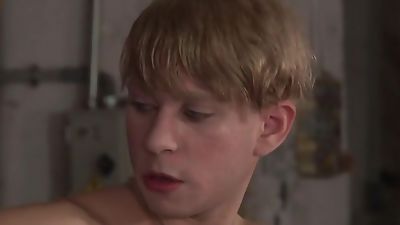 Chained sub Daniel Hausser rimmed before rough anal play, Anal, BDSM, Slave, Boy Napped, Daniel Hausser