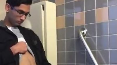 Desi College Guy's Hard, Messy Blast of a Hands-Free Pee., Asian, College, Fetish