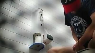 YOUNG HOT GUY CAUGHT JERKING IN PUBLIC STALL, Masturbating, Gay, Jerking