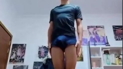 极品帅气体院生, Asian, Solo, Webcam, Gay