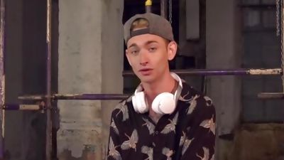 Skillful blowjob and handjob with restrained blond twink, Big Cock, Gay, Twinks, Boy Napped