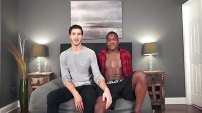 slender white guy fucks black guy bare, Black, Interracial, Gay