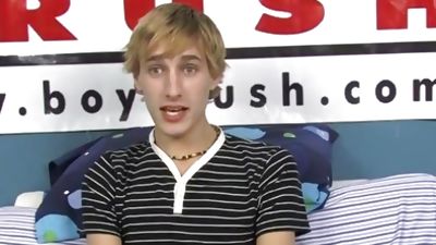 Blond twink dildo fucking himself during solo masturbation, Casting, Dildo, Masturbating, Boy Crush