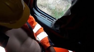 Trucker Loads Warnschutz Bauarbeiter A5 Cumshot Volvo, Amateur, Big Cock, Cumshot, Gay