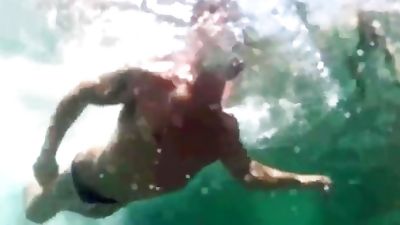 Muscle Sex At The Beach, Blowjob, Gay, Bears