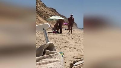 Geile Typen am Strand, Bikini, Blowjob, Handjob