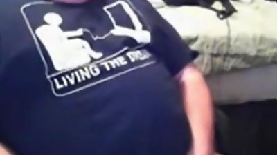 Chubby Bear Knocking One Out, Masturbating, Gay, Bears