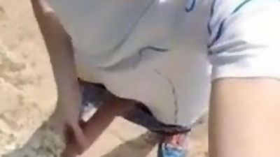 gorgeous twink jerks off in nature, Bikini, Masturbating, Teen