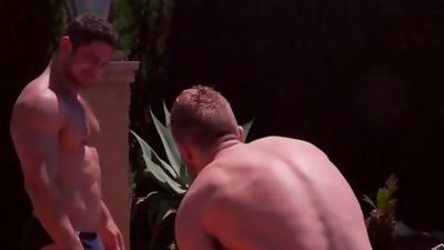 DATO FOLAND HELPS GABRIEL PHOENIX TO GET WET BEFORE FUCKING HIS ASS HARD, Anal, Big Cock, Blowjob, Gay, Men At Play, Dato Foland, Gabriel Phoenix