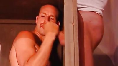 Backroom joy In A Redneck Bar, Big Cock, Gloryhole, Mature