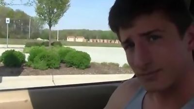 Outside the mall, Big Cock, Blonde, Cumshot