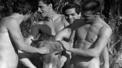 Vintage chaps Playing Sports naked (No Sex), Vintage, Classic, Gym