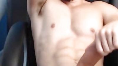 pumped up Hunk shoots large Loads In His Own face gap, Amateur, Big Cock, European