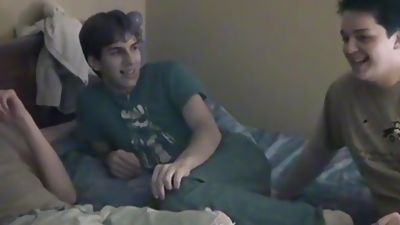 Horny young men sucking each other off before fucking bare, Blowjob, Group Sex, Masturbating, Boy Feast