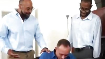 Two Black And a Twink, Blowjob, Twinks, Doggystyle