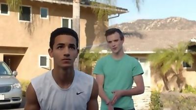 Scott Finn Helps Young Black Teen With His Form, Interracial, Gay, Bareback, Nextdoor Twink