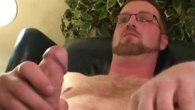 Hairy stud strokes his massive dick and shoots thick loads, Amateur, Big Cock, Hairy