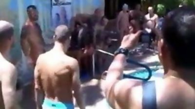 party in piscina gay che scopano, Anal, Group Sex, Handjob, Gay