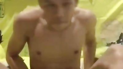 cute thai boy shows off & jerks for cam (2'05''), Amateur, Asian, Masturbating