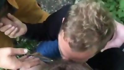 Crusing, Exhib, Public Park, Amateur, Blowjob, Group Sex, Gay