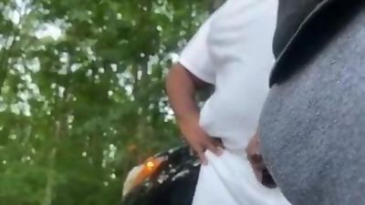 Exhib, crusing, voyeur, Jerk Off, Cumshot, Handjob, Interracial