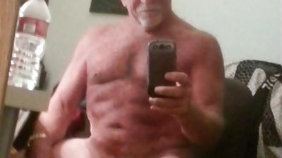 Silver seniors erected, Big Cock, Handjob, Gay