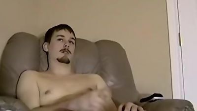 Amateur jock Blaze tugging his big cock to cum solo, Big Cock, Cumshot, Masturbating, Gay
