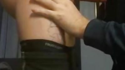 Sucking Straight Boy while girl was at store, Amateur, Blowjob, Cumshot, Solo