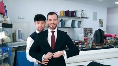 The Tailor and Franky - Drew Dixon & Franky Fox, Anal, Big Cock, Blowjob, Gay, Drew Dixon