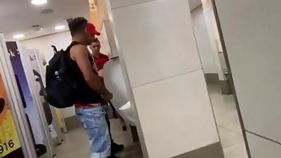 Group Jerk Off In Toilet, Amateur, Group Sex, Handjob