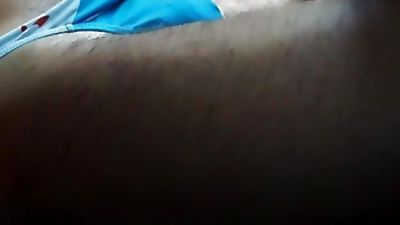 Outdoor helping hands in colored spandex underwears, Amateur, Handjob, Lingerie