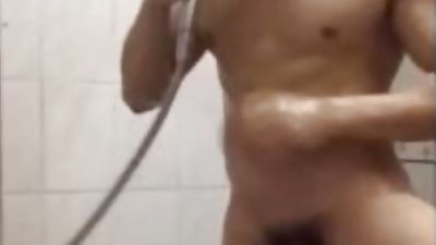 偷拍大屌帥哥洗澡, Asian, Big Cock, Brunette