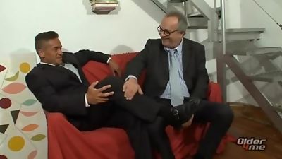 Gorgeous Daddy fucks Grandpa, Anal, Fetish, Mature