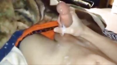 Young guy masterbates and cums in bed, Amateur, Cumshot, POV, Gay