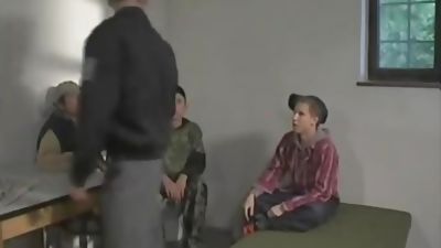 Russian Twinks Fucking In Jail, Anal, Blowjob, Masturbating