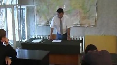 mike is Studying in the classroom... What happens whe the teacher goes out?, European, Solo, Teen