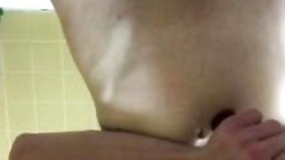 Bathtub self suck and jerk, Masturbating, Teen, Gay